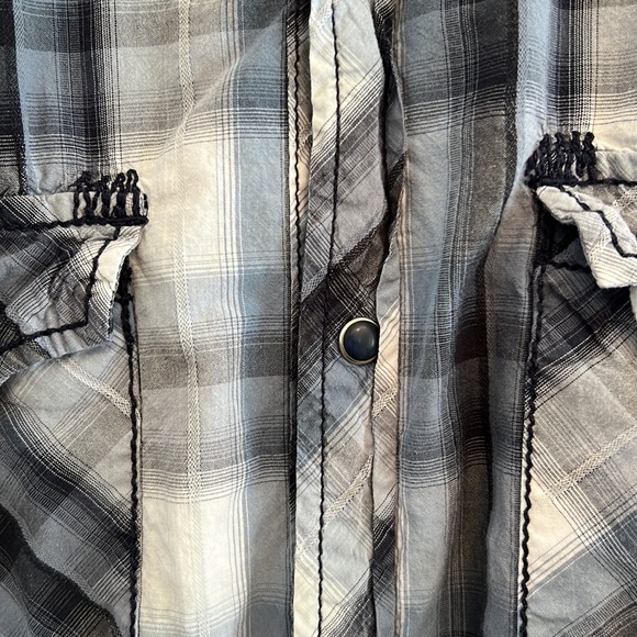 BKE Men’s Button Up Flannel Shirt Size M - Picture 3 of 4
